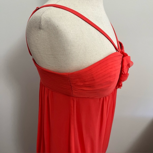 BCBGMaxAzria Silk Chiffon Halter Maxi Dress - Picture 4 of 8